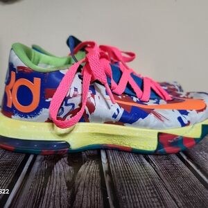 Nike KD id Swaggirl Sneakers Shoes Basketball Running Walking. Multicolor Youth